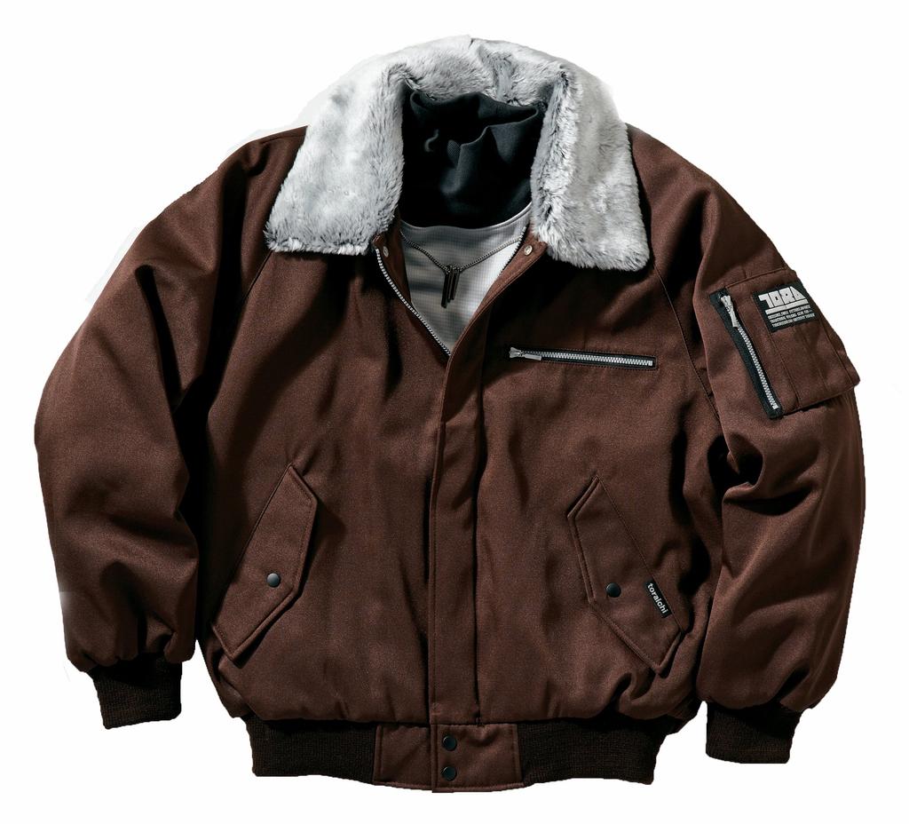 TORA Pilot Jumper Removable Fleece [Toraichi] (2530 Series, Collar) 127-2530-124 (LL, 72-Tobi Brown)