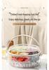 Portable Fruit Storage Bowl with Compartments and Lid
