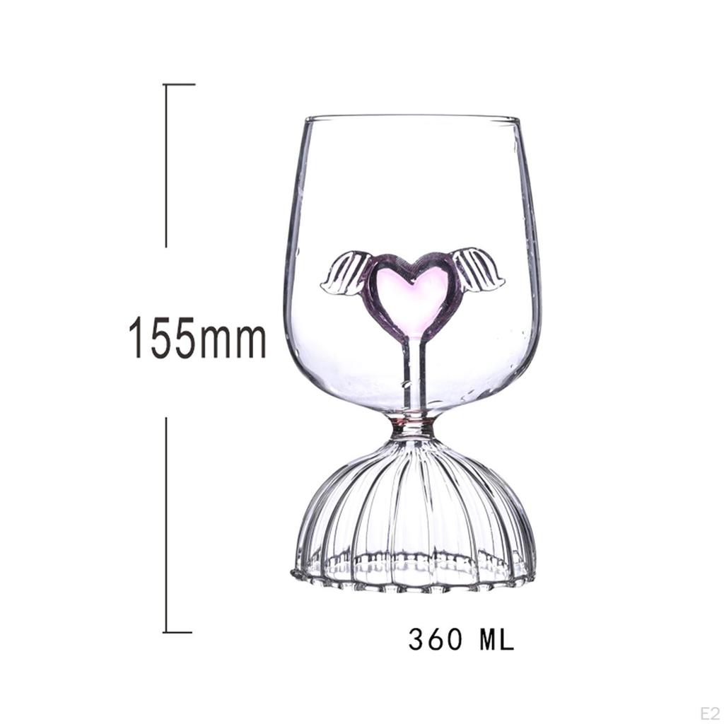 Creative Champagne Goblet Transparent Glasses Cup for Home Use Birthday Celebrations Wedding