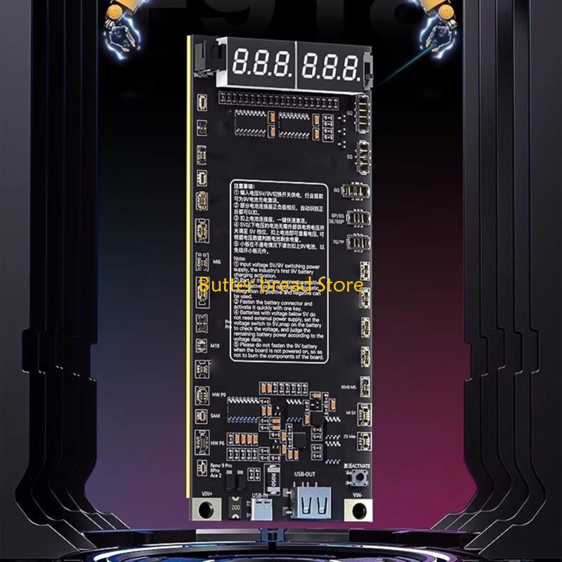 W89C Phone Battery Tester Battery Activation Board Automatic Identification Voltages Current Display Battery Test Board