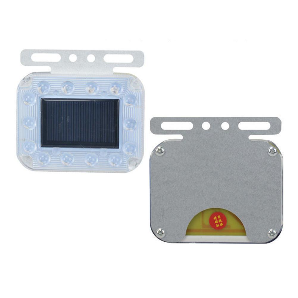 Truck Solar Powered Warning Flashing Lights Anti Collision Truck Tail Flashing Light Touch Switch Wireless Strobe Triangle Lamp