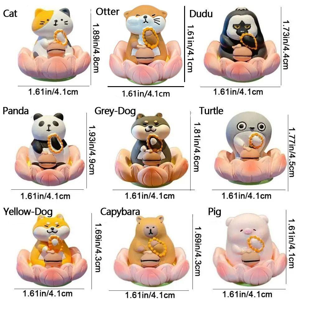 Resin Miniature Figurines Cute Cartoon Car Interior Decoration New Ornament