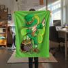 St. St. Patrick's Day Flanelldecke mit Aufdruck, Hohe Qualität, Bequem für alle Jahreszeiten, Heimdekoration, Wärme und Komfort