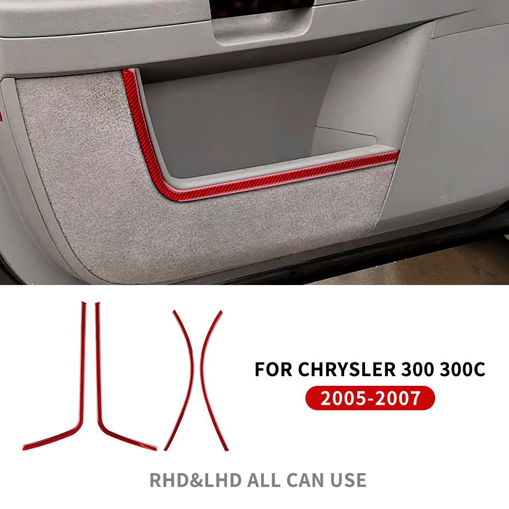

Наклейка из настоящего мягкого углеволокна для Chrysler 300 300C 2005 2006 2007, декоративная накладка на дверь автомобиля, аксессуары для внутренней отделки