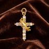 Women's Rotatable Cross Pendant Necklace - Creative, Fashionable, Exquisite Clavicle Chain