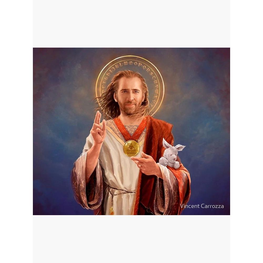 Tapestry Nicolas Cage Saint Nicholas 75x100 чёрный