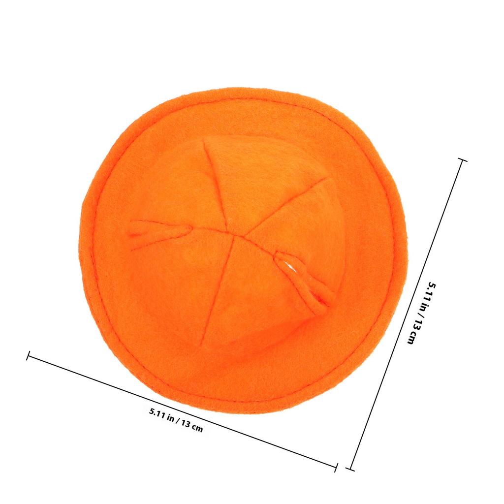 1pcs Pet Yellow Hat Soft Felt Bunny Hat For Guinea Pig Hamster Rabbit Party Decoration Head Cover Pet Costume