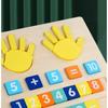 Kids Math Finger Counting Montessori Toys Wooden Number Math Learning Games Intellectual Development Teaching Aids for Toddlers