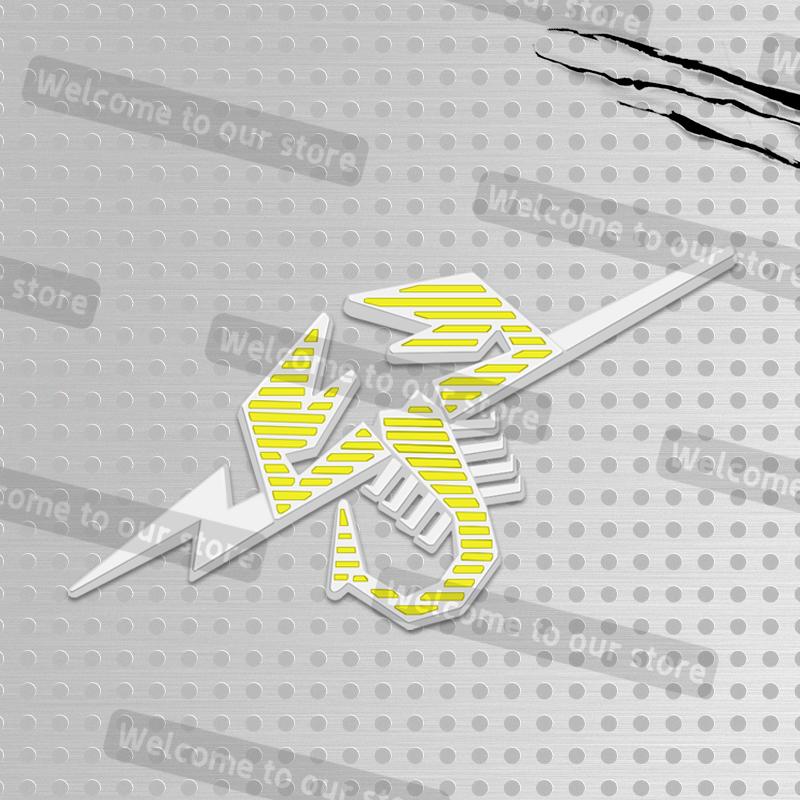 3D Metal Car Styling Scorpion Grille Emblem Decals Rear Trunk Body Badge For Abarth 500 Punto Bravo Tipo Panda Doblo 1100 124