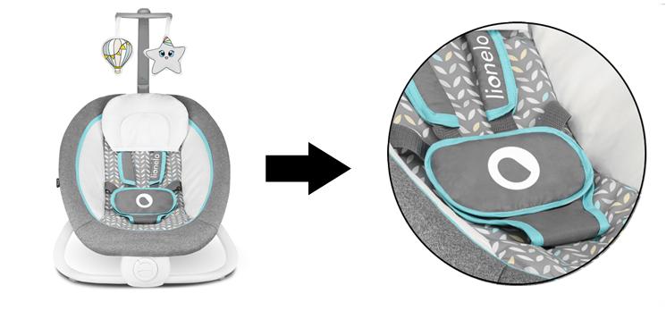 Lionelo Pascal leżaczek bujaczek Grey Dove