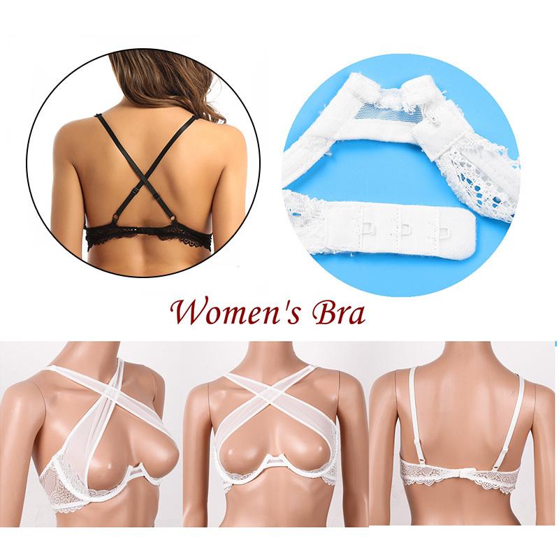 Tops de Malla Transparente para Mujer Bralette Arnés Jaula Sujetador Teddy Lencería