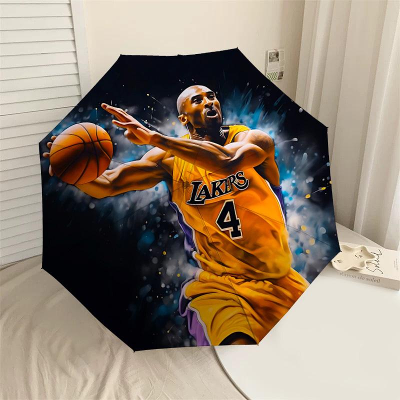 

1PC Lakers 4 Umbrella-8-Rib Reinforced, Automatic Open, Lightweight & Durable, Cute Fashion Accessory for Outdoor-P74