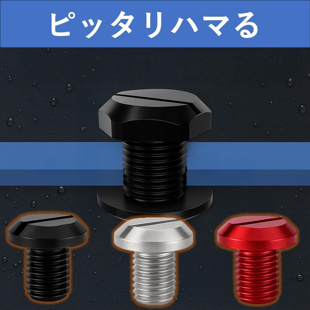 Lubonarie Jimny JB64 Back Door Bolts with (5 pieces, washers) (Black)