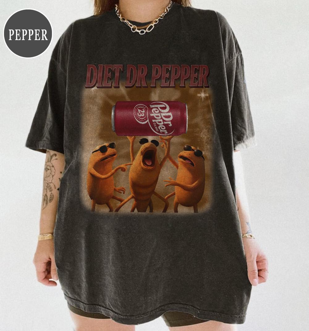 Диетическая Dr Pepper Маркус Червяк Мем Футболка Мозговой Гниение Мем Футболка Странная Диетическая Dr Pepper Футболка Маркус Мем Футболка Смешная Футболка M