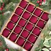 20PCS Special Shaped 6cm Christmas Ball Set With Plush Christmas Balls Christmas Tree Pendant Christmas Scene Decoration