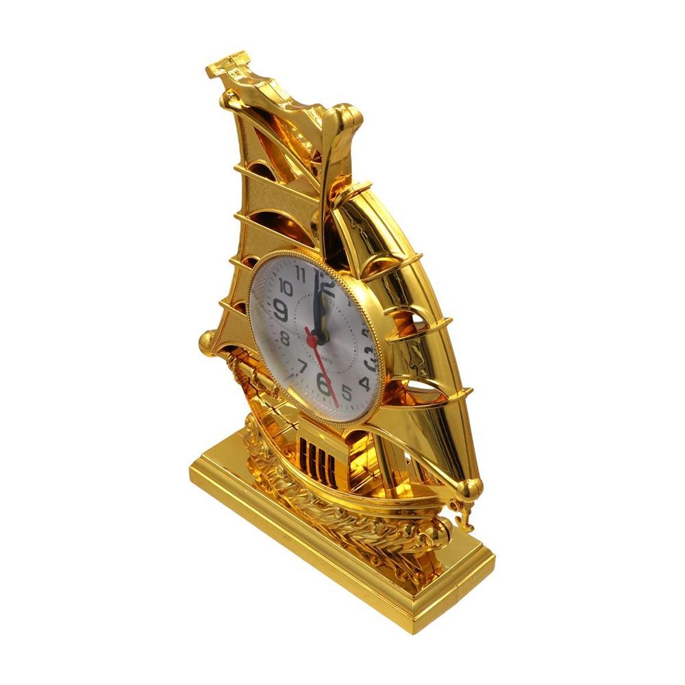 Classical Sailboat Alarm Clock Lovely Desk Alarm Clock Creative Sailboat Sculpture Bedside