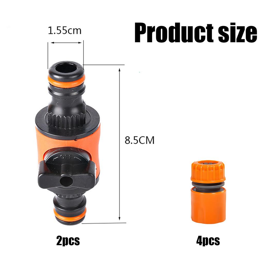 Quick Release Hose Connector and Fitting Connector for Garden Hose Pipe Valved Garden Hose Pipe Shut Off Valved