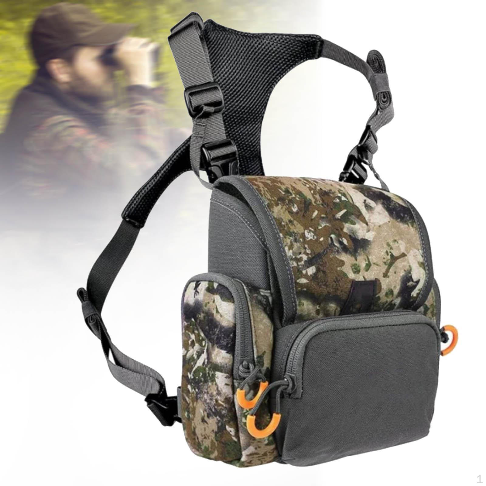 

Binocular Chest Bag Carrier Case Adjustable Waterproof Large Capacity Shockproof Portable Handheld
