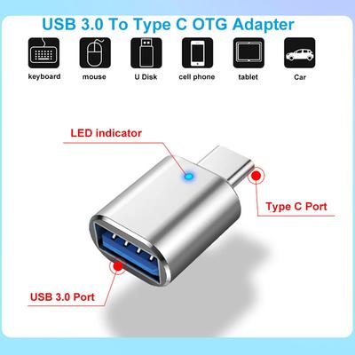 USB 3.0 To Type C Port Converter Adapter Phone Charging Extension Device Mobile Phone Converters For Xiaomi iPhone OTG Adapter