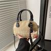 2025 Spring New Retro Simple Handbag Pillow Bag Korean Version Literary Women's Bag Commuter Texture Messenger Bag