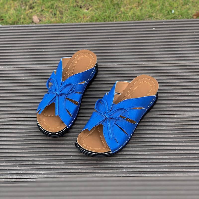 Fashion Women Shoes 35-43 Women's Sandals Summer Low Heel Slip On Slippers Footwear Comfortable Zapatos Mujer Wedges Beach Sandals