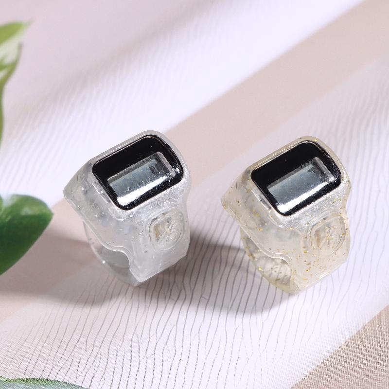 Fingerzähler Klick Manuell Digitaler Klicker Mini LCD Digitaler Hand Zählzähler 100 Blinkender Zähler 5-stellige Nummer Zählung Klicker