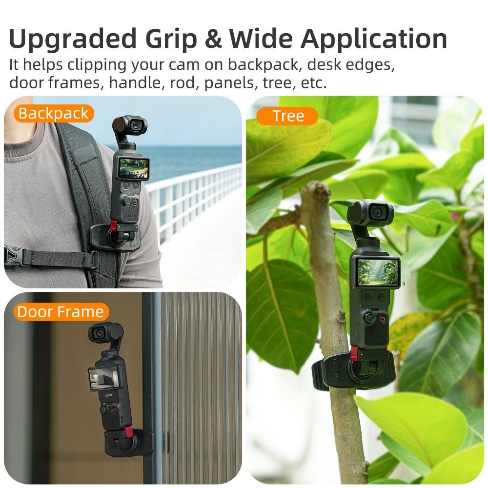 Drehbare Rucksack-Clip-Klemme Wandhalterung für DJI Osmo Pocket 4/3 Gimbal Kamera Zubehör