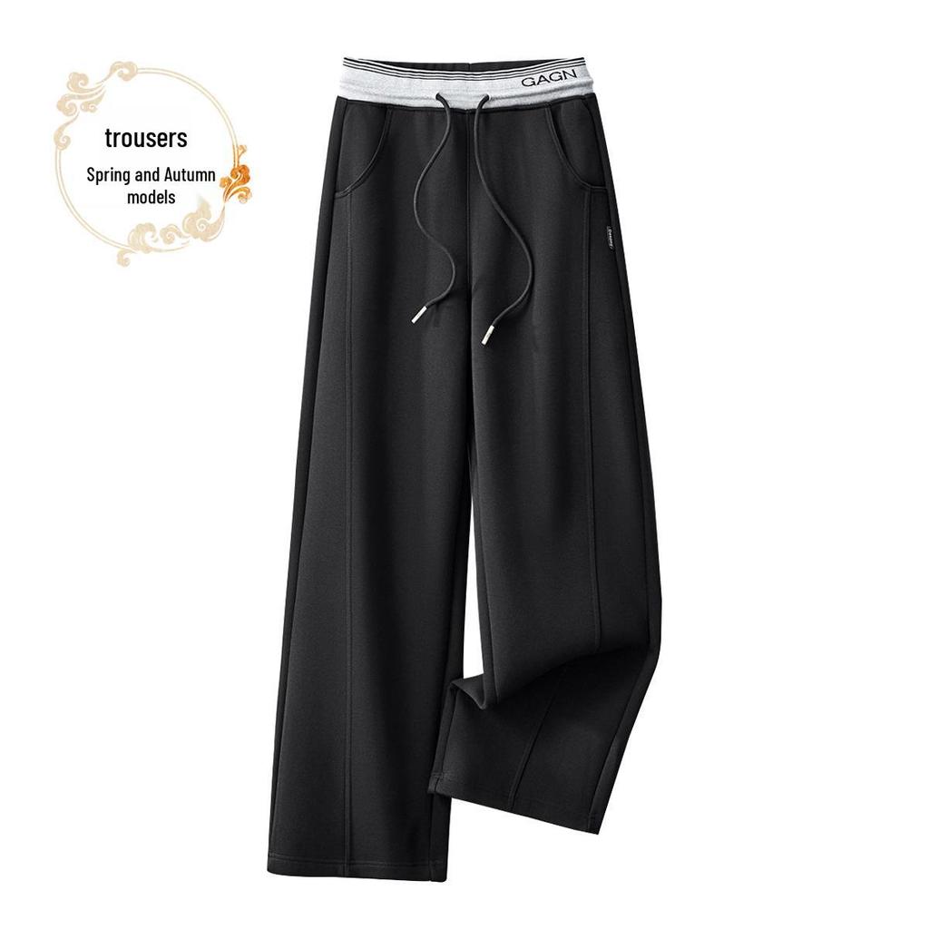 GAGN Gentle Purple Slimming High-Waisted Wide-Leg Pants for Women - 2025 Autumn Collection