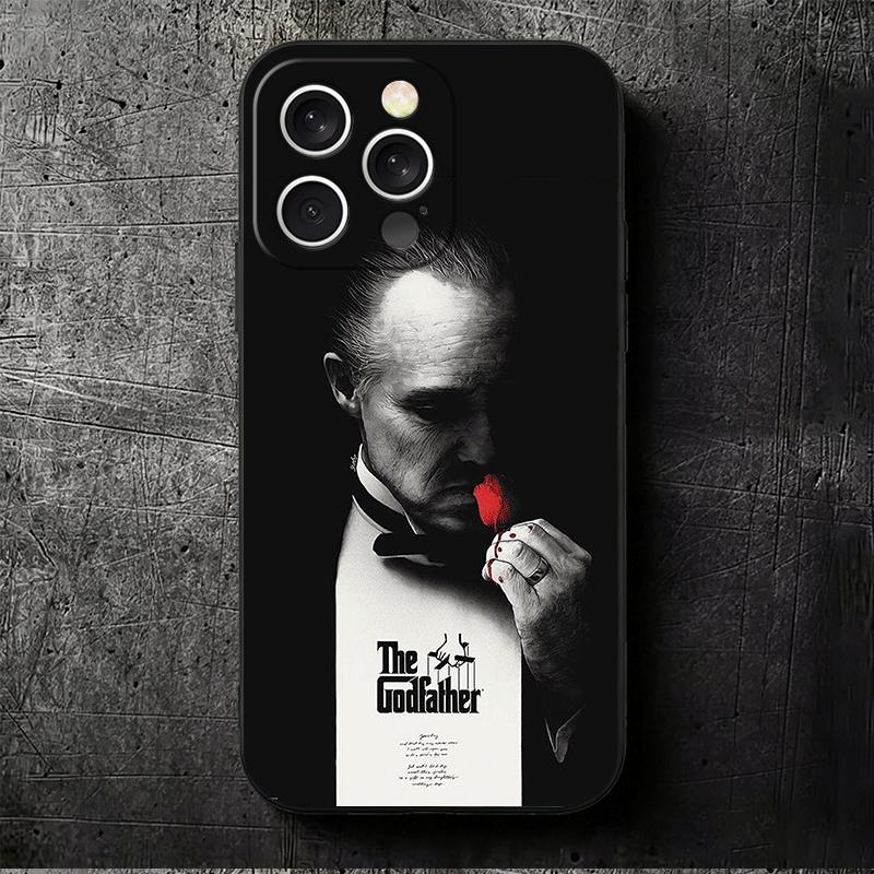 The Godfather TV Soft Phone Case for iPhone 16 16E 17 Air 15 Pro Max 14 Plus 13 Mini 11 12 7 Black Cover Back Shell
