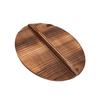 Holztopfdeckel Abdeckung Anti-Ölspritzer Anti-Verbrühschutz Küchenkochwerkzeug Hitzebeständig Großer Griff