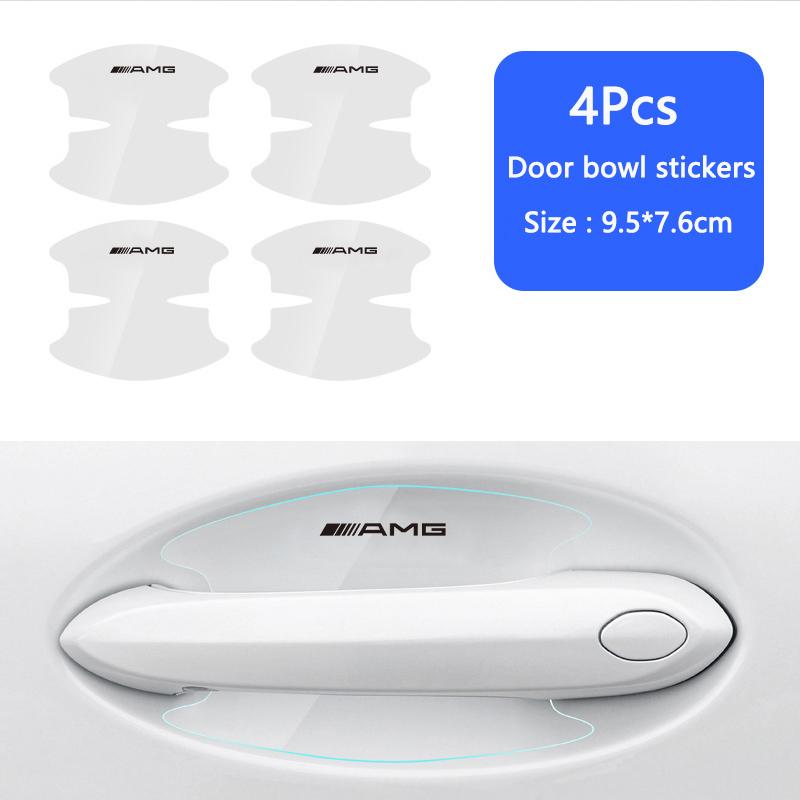 

Car Door Handle Bowl Transparent Sticker Anti-collision Scratch Protective Sticker For Mercedes Benz AMG W205 W204 W206 W213 W21