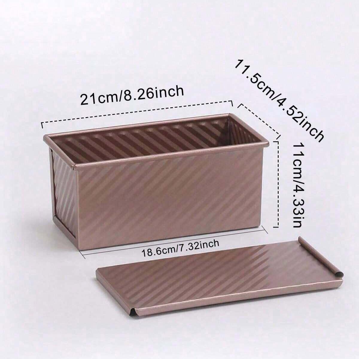 

1 шт. Золотая форма для выпечки хлеба с крышкой - Антипригарная, Ржавчина. Идеально поджаренный хлеб - Прочный. Легко моющийся дизайн. Форма для выпечки для использования в духовке золотистый