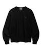 BAKKEN Comfort Logo Semi-Crop Sweatshirt Bk8908_Black