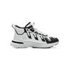 Li Ning Kids Versatile Warm Shock Absorbing Rebound Wear Resistant Non Slip Mid Top Casual Shoes Kids Casual Shoes Black Standard-White YKCU174-21