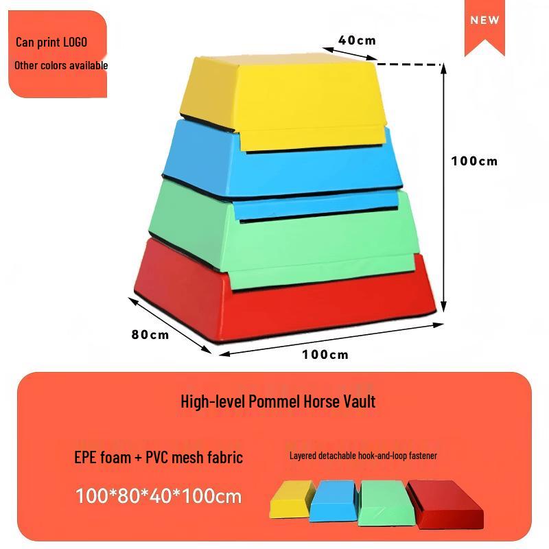 Fengyi Children's Soft Pommel Horse & Vaulting Box Set
