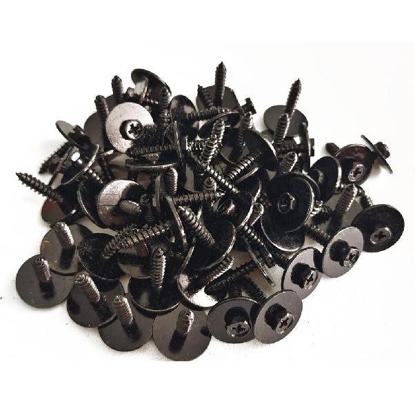 Car Body Fender Metal Screws Bumper Moulding Retainer Clips Bolts 4.2-1.41x22mm