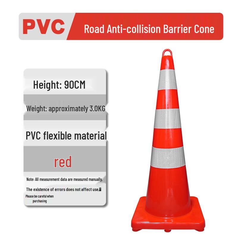 DAXTE Reflective PVC Safety Traffic Cone