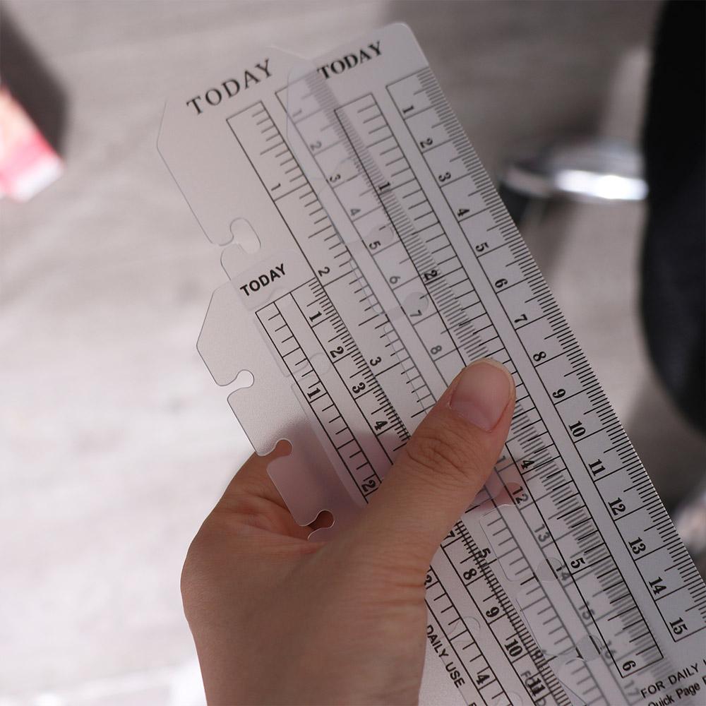 Ruler Loose Leaf Notebook Bookmark Ruler A5 A6 A7 Bookmark Straight Ruler Index Ruler Separator