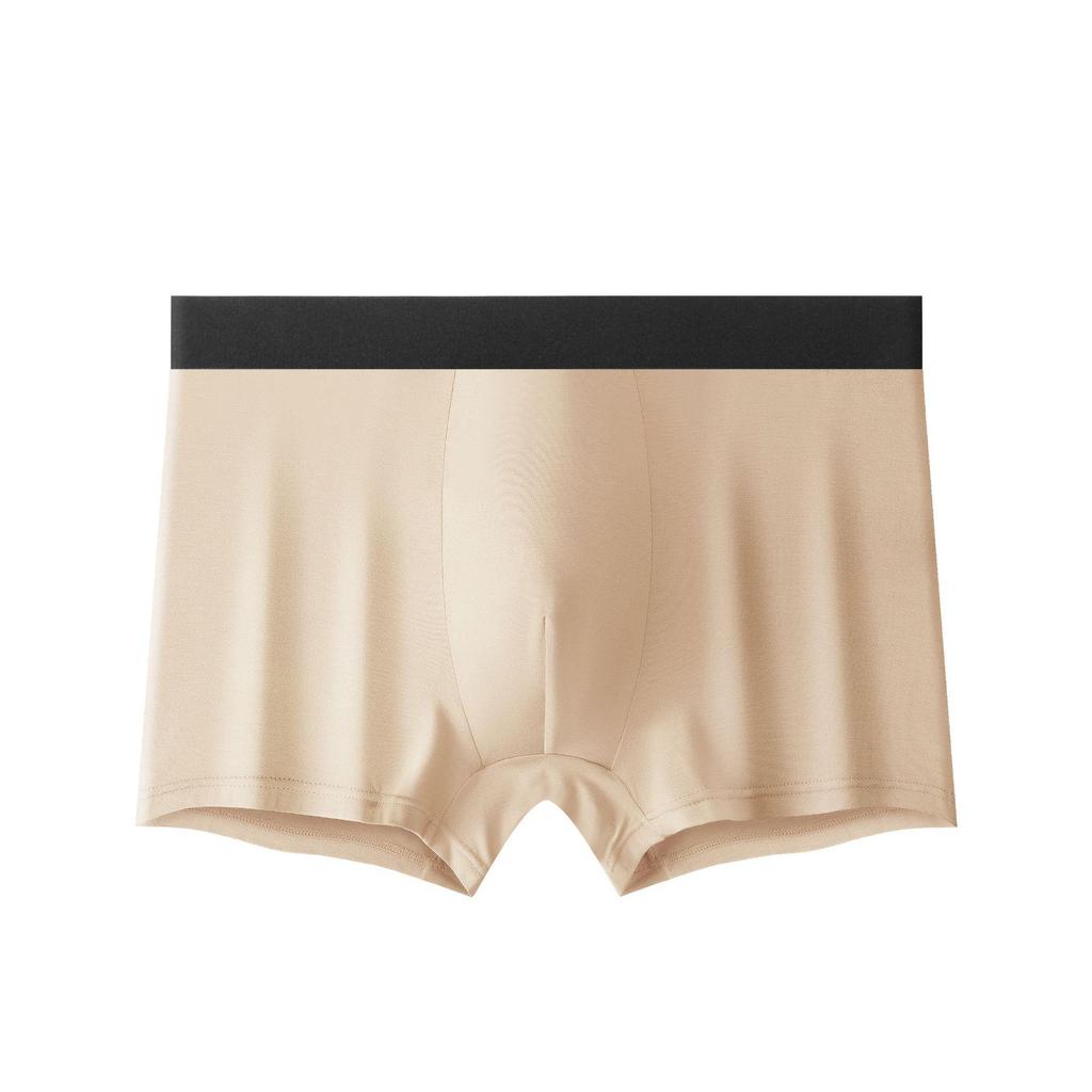 Men's Combed Cotton Boxer Briefs with Breathable Graphene Antibacterial Crotch – Large Size, Ultra-Comfortable.