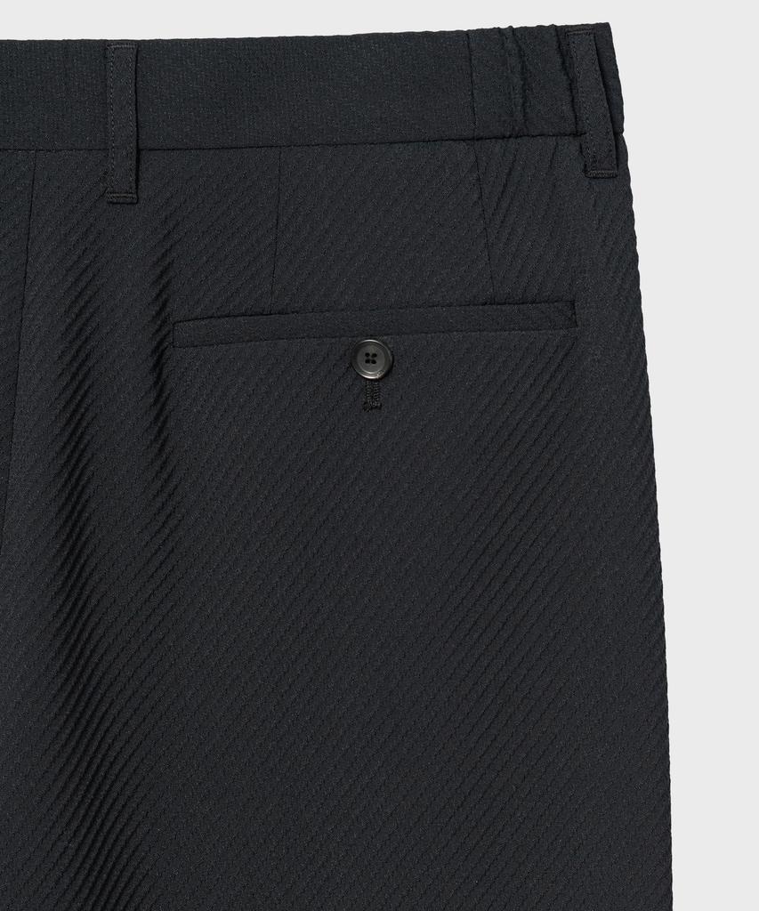 NONBLANK [Summer] Seersucker Embossed Loose Fit Pants_Dark Navy
