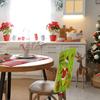 Grinch Chair Back Covers: Christmas Table Decorations Set