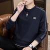Ny Lätt Lyxig Sweatshirt Herr Höst och Vinter Tryckt Rundhals Långärmad T-shirt Topp