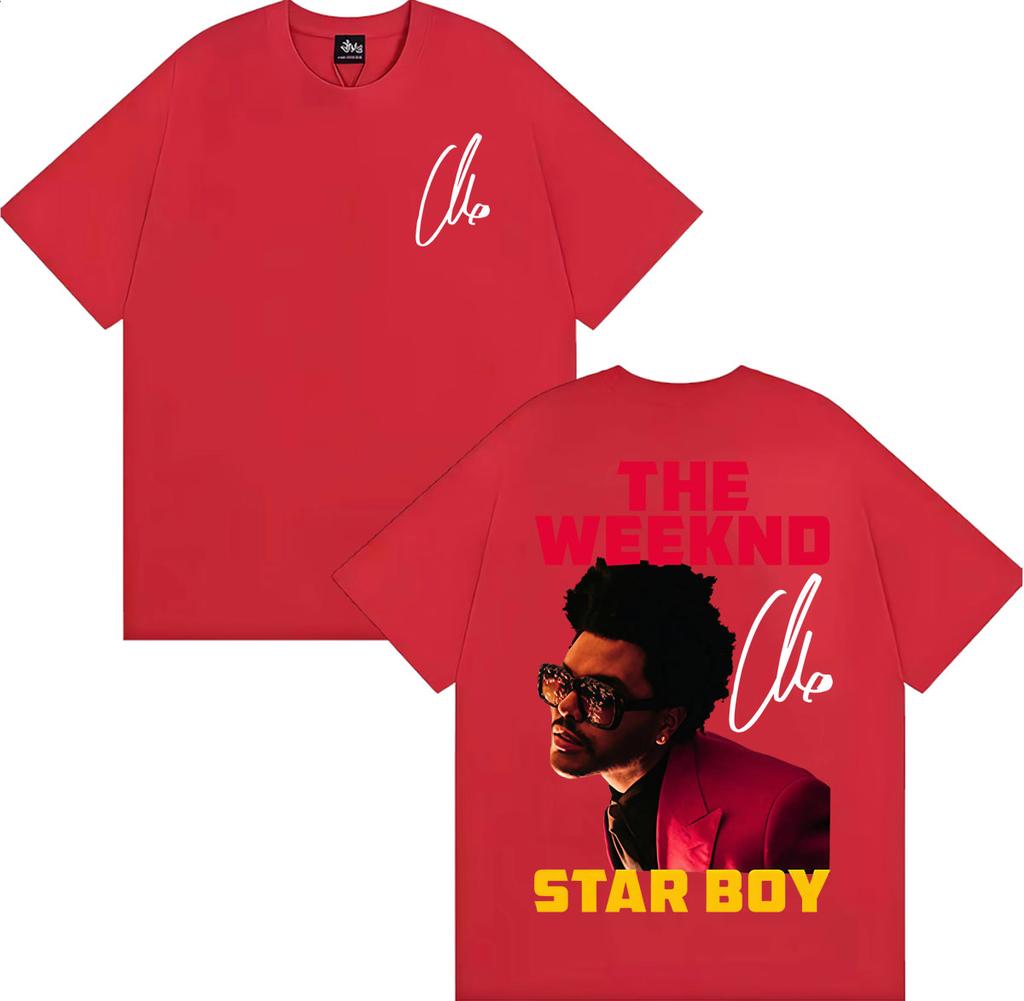 Starboy Style The Weeknd Graphic Tshirts Women Unisexs Clothing Hip Hop Harajuku T Shirt Summer Tops Oversized Tshirt Streetwear