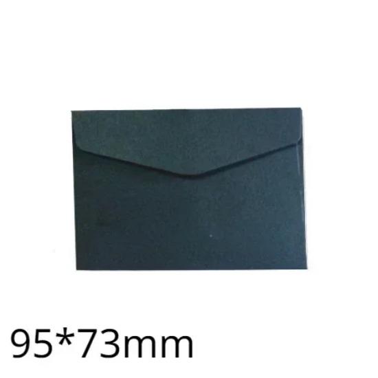 10/20/30/40/100 Pcs Classical White Black Kraft Blank Mini Paper Window Envelopes Wedding Invitation Envelope Gift Envelope