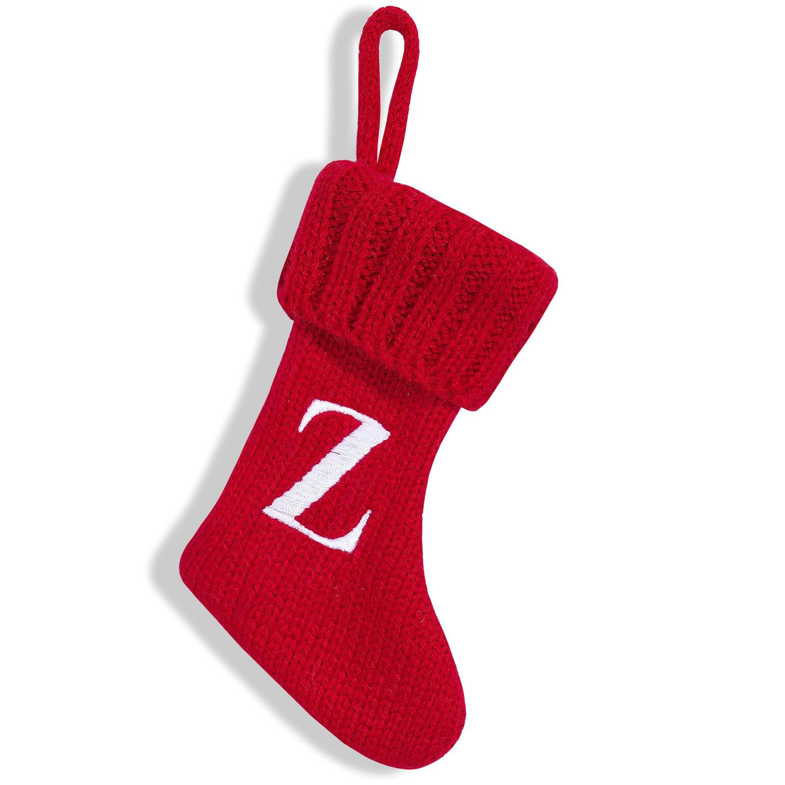 Small Christmas Stocking Footprint Cutlery Holder Ornament