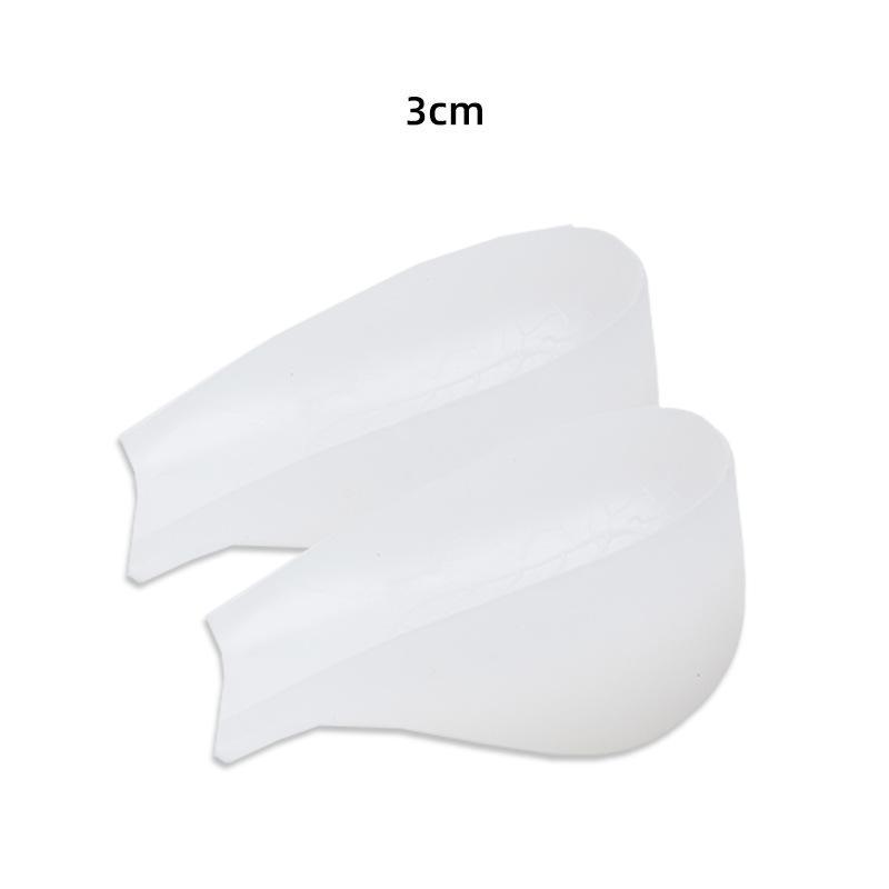 Douyin Women's Invisible Silicone Heel Pads - Transparent, Anti-Slip, Height Boosting Insoles