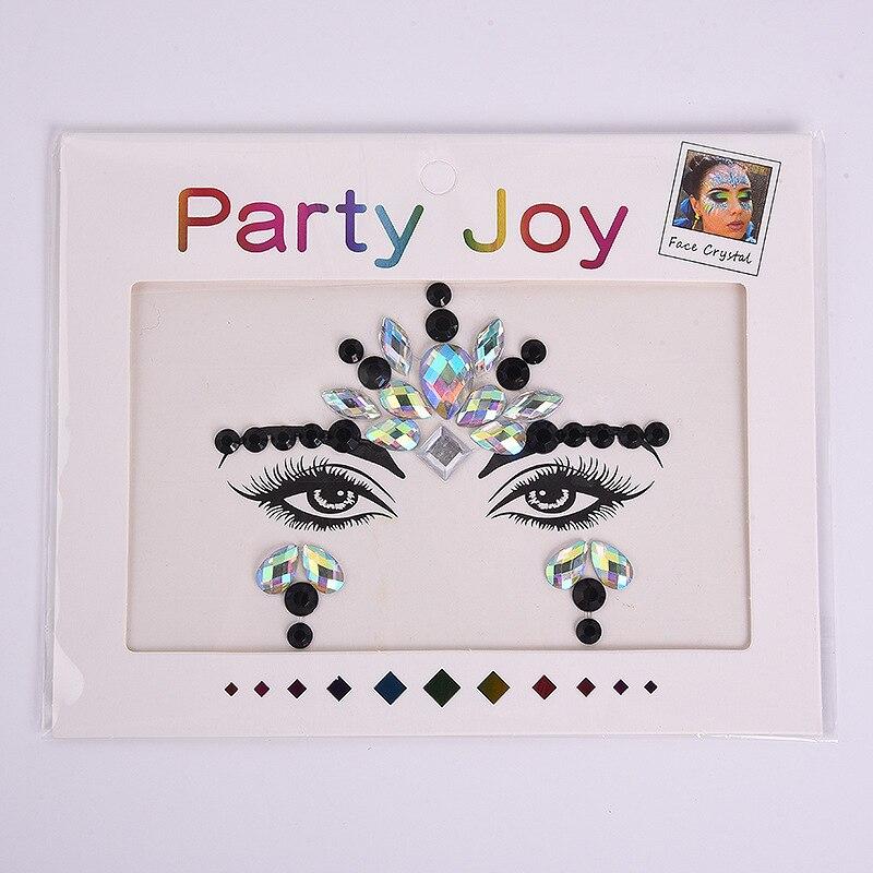 

3D сексуальные татуировки для лица, наклейки, временные татуировки, блестящие поддельные татуировки, стразы для женщин, вечерние украшения для лица, татуировки