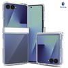 Samsung Z FIip8 Transparent Mobile Phone Case with Side Cover Folded Up and Down FIip7 Anti-drop Two-in-one Protective Case