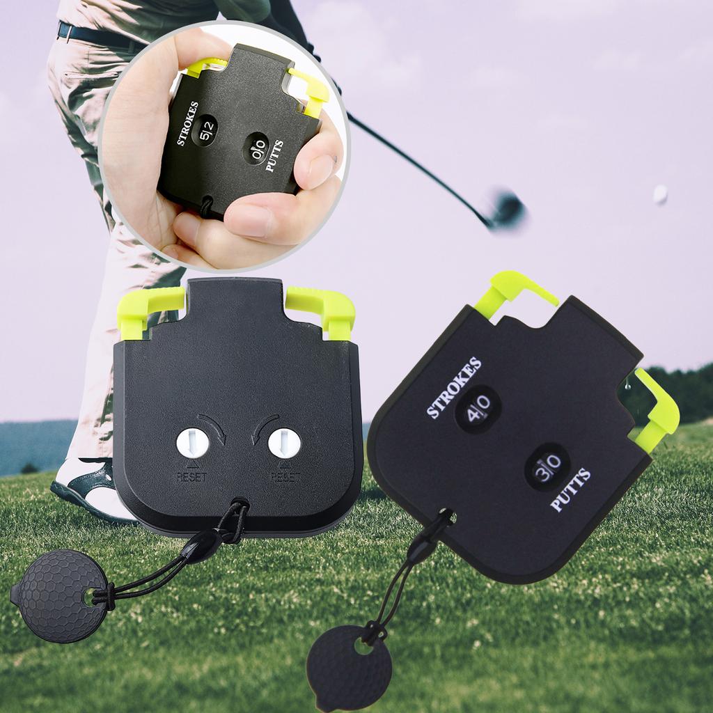 Golf Shot Count Stroke Putt Score Counter 2 Player Stroke Counter Golf Score Indicator for Golf Game Score Keeper