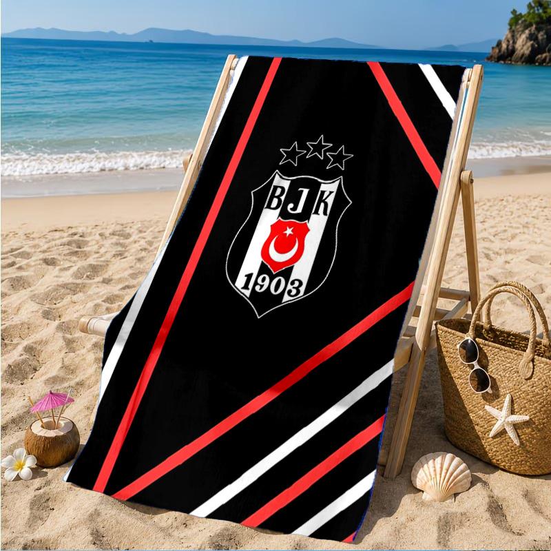 Besiktas Crest Legacy 1903 Beach Towel, Quick-drying, Easy to Care for, Suitable for Both Fitness and Beach Vacations,Sports Essential